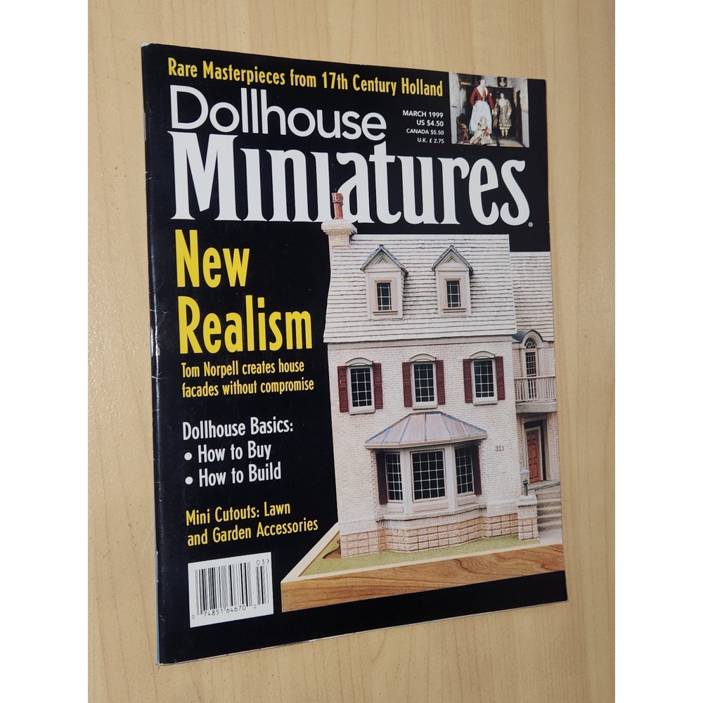 DOLLHOUSE MINIATURES MAGAZINE - MARCH 1999- How To Dollhouse Basics